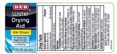 Label - L009891800 HEB Ear Drops for Swimmers WEB